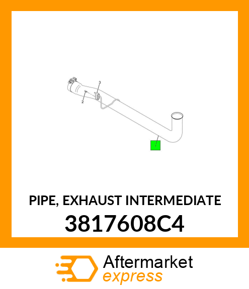 PIPE, EXHAUST INTERMEDIATE 3817608C4