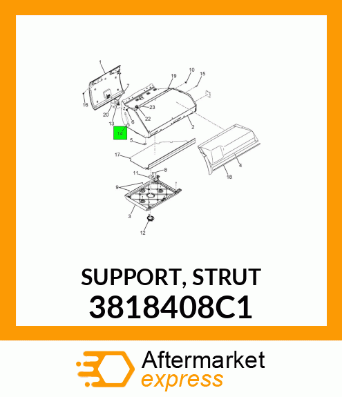 SUPPORT, STRUT 3818408C1