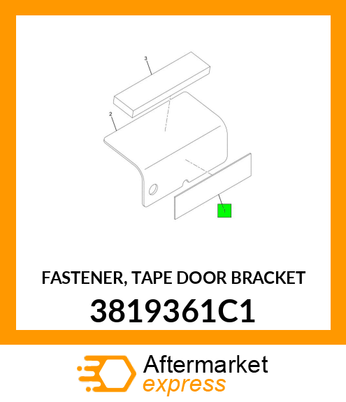 FASTENER, TAPE DOOR BRACKET 3819361C1