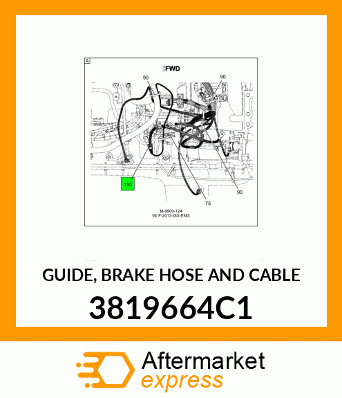GUIDE, BRAKE HOSE AND CABLE 3819664C1