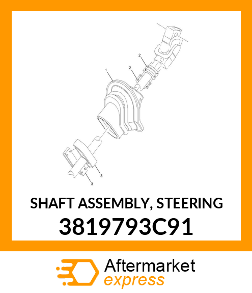 SHAFT ASSEMBLY, STEERING 3819793C91