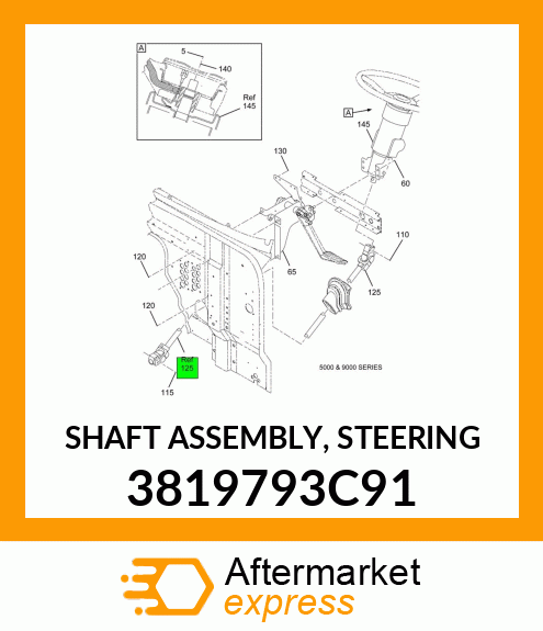 SHAFT ASSEMBLY, STEERING 3819793C91