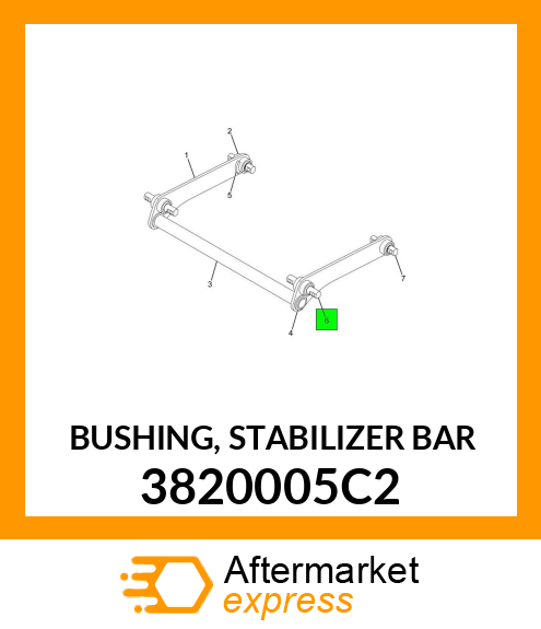 BUSHING, STABILIZER BAR 3820005C2