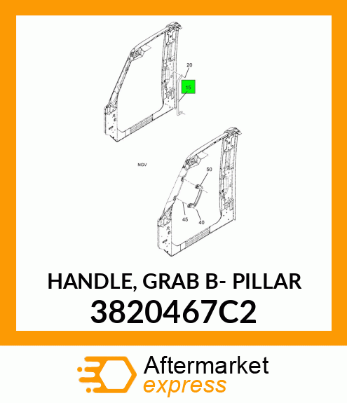 HANDLE, GRAB B- PILLAR 3820467C2