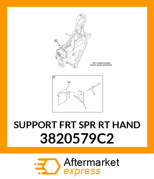 SUPPORT FRT SPR RT HAND 3820579C2