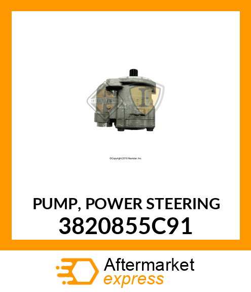 PUMP, POWER STEERING 3820855C91