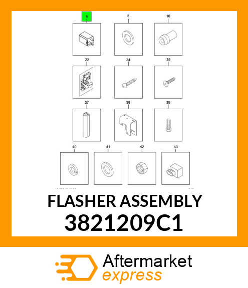 FLASHER ASSEMBLY 3821209C1