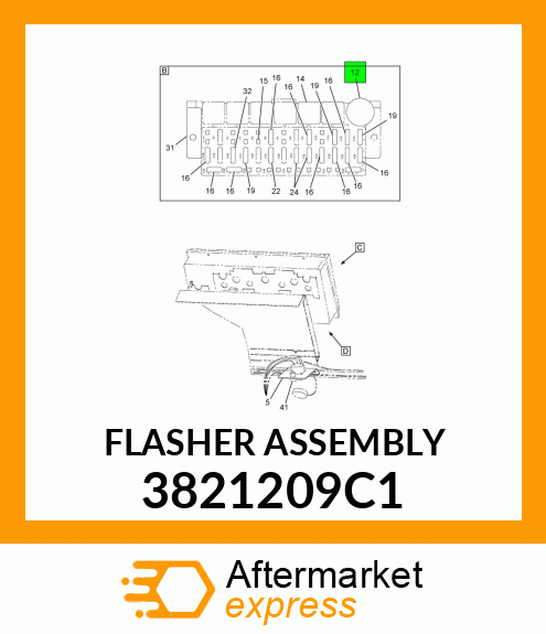 FLASHER ASSEMBLY 3821209C1