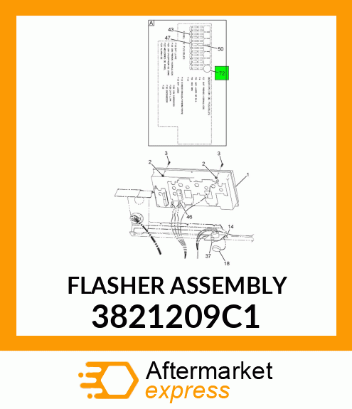 FLASHER ASSEMBLY 3821209C1