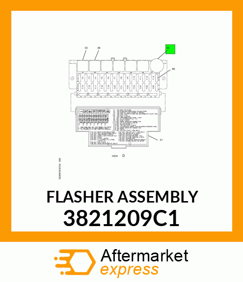 FLASHER ASSEMBLY 3821209C1