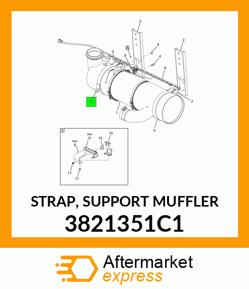 STRAP, SUPPORT MUFFLER 3821351C1