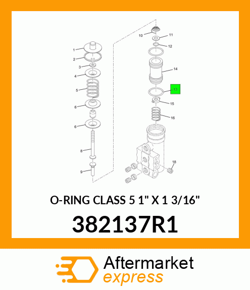 O-RING CLASS 5 1" X 1 3/16" 382137R1