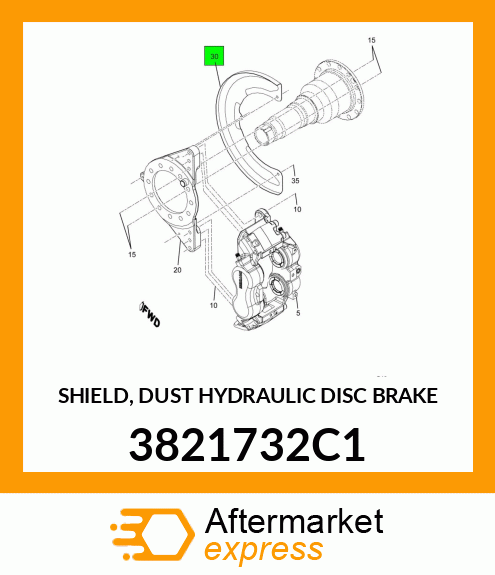 SHIELD, DUST HYDRAULIC DISC BRAKE 3821732C1