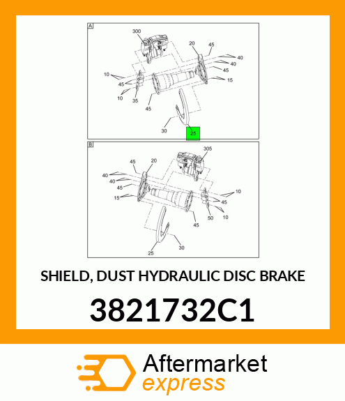 SHIELD, DUST HYDRAULIC DISC BRAKE 3821732C1