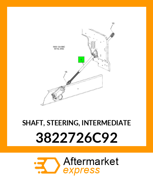 SHAFT, STEERING, INTERMEDIATE 3822726C92