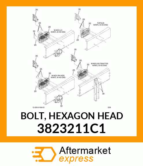 BOLT, HEXAGON HEAD 3823211C1