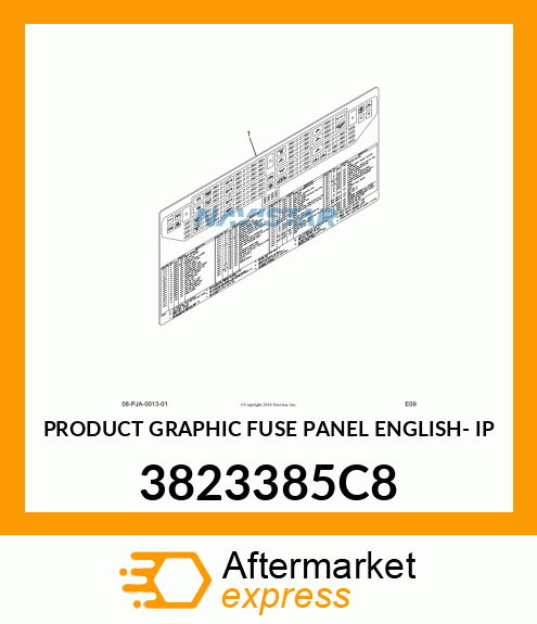 PRODUCT GRAPHIC FUSE PANEL ENGLISH- IP 3823385C8