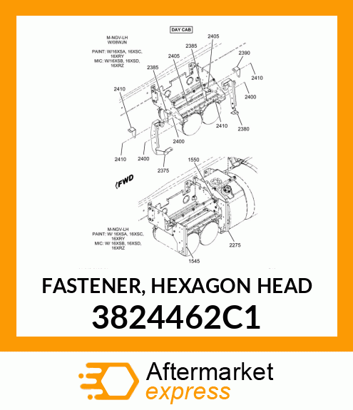 FASTENER, HEXAGON HEAD 3824462C1