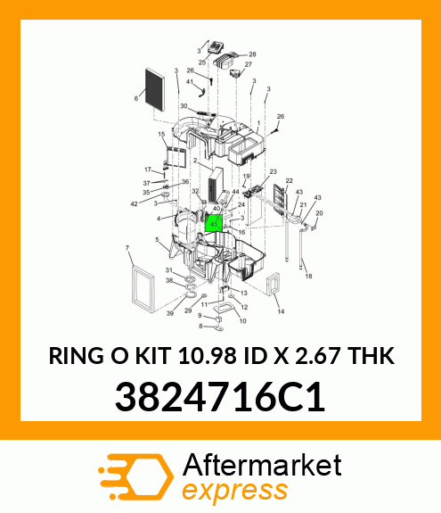 RING O KIT 10.98 ID X 2.67 THK 3824716C1