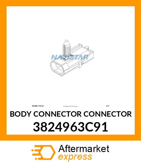 BODY CONNECTOR CONNECTOR 3824963C91
