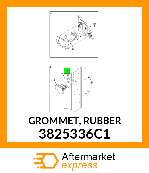 GROMMET, RUBBER 3825336C1