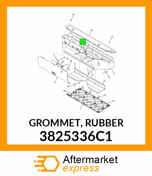 GROMMET, RUBBER 3825336C1