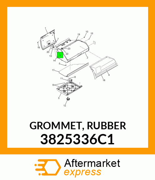 GROMMET, RUBBER 3825336C1