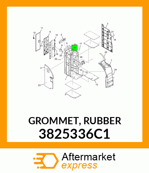 GROMMET, RUBBER 3825336C1