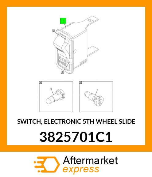 SWITCH, ELECTRONIC 5TH WHEEL SLIDE 3825701C1