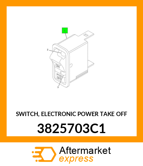 SWITCH, ELECTRONIC POWER TAKE OFF 3825703C1