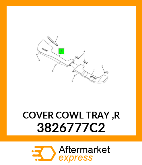 COVER COWL TRAY ,R 3826777C2