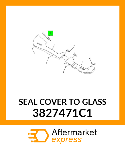 SEAL COVER TO GLASS 3827471C1