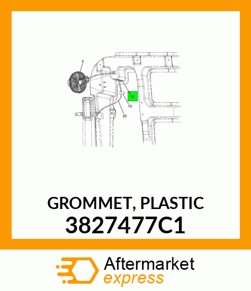 GROMMET, PLASTIC 3827477C1