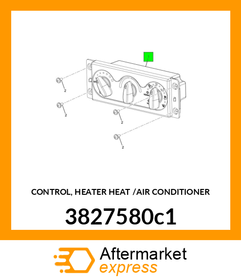 CONTROL, HEATER HEAT /AIR CONDITIONER 3827580c1