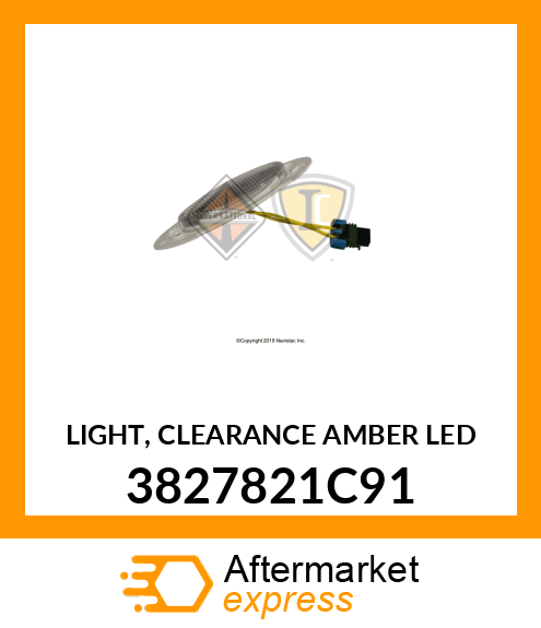 LIGHT, CLEARANCE AMBER LED 3827821C91