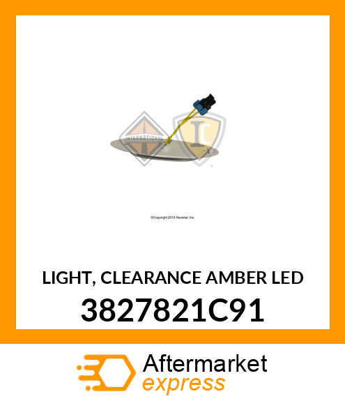 LIGHT, CLEARANCE AMBER LED 3827821C91