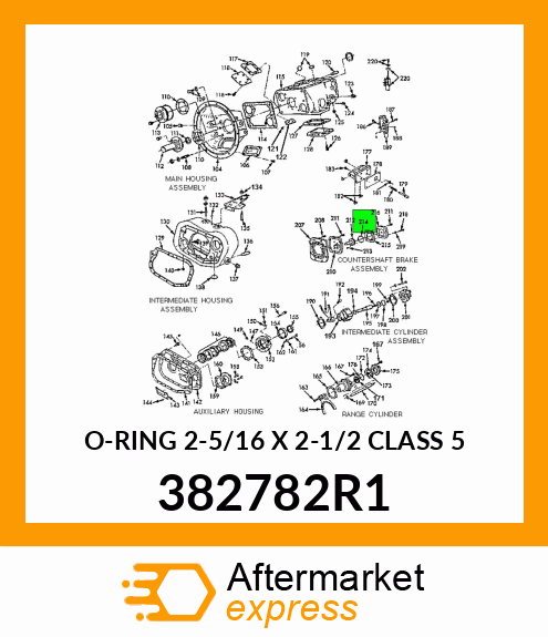 O-RING 2-5/16 X 2-1/2 CLASS 5 382782R1