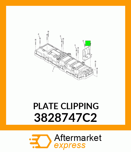 PLATE CLIPPING 3828747C2