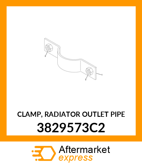 CLAMP, RADIATOR OUTLET PIPE 3829573C2