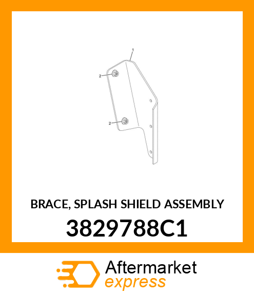 BRACE, SPLASH SHIELD ASSEMBLY 3829788C1