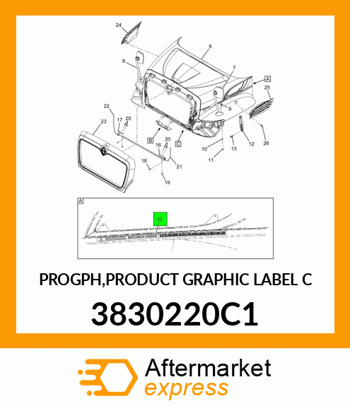 PROGPH,PRODUCT GRAPHIC LABEL C 3830220C1