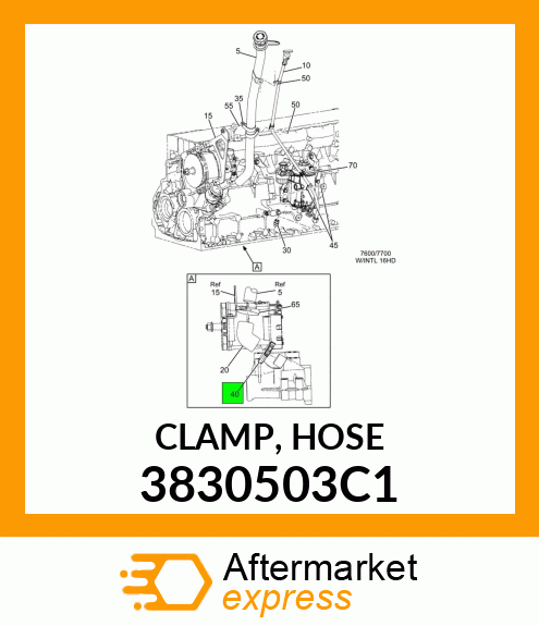 CLAMP, HOSE 3830503C1