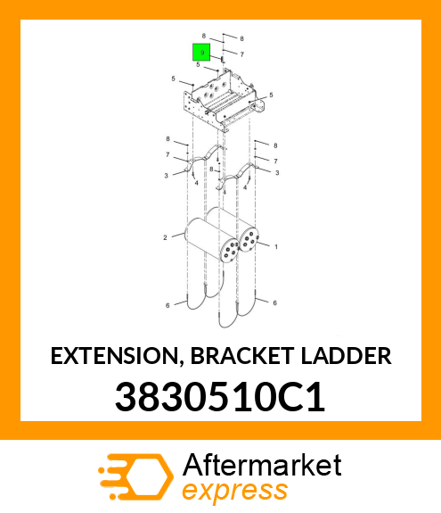 EXTENSION, BRACKET LADDER 3830510C1