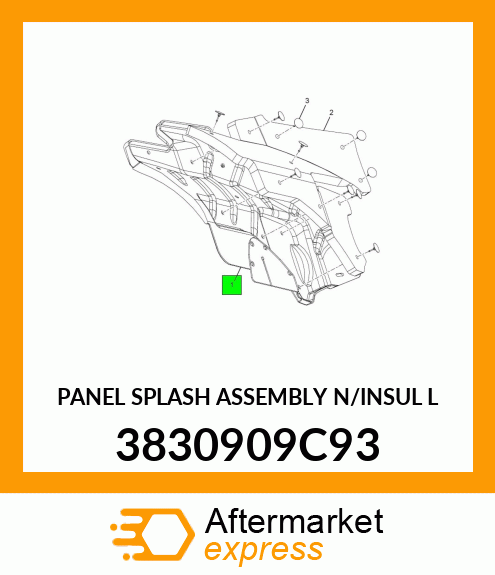 PANEL SPLASH ASSEMBLY N/INSUL L 3830909C93