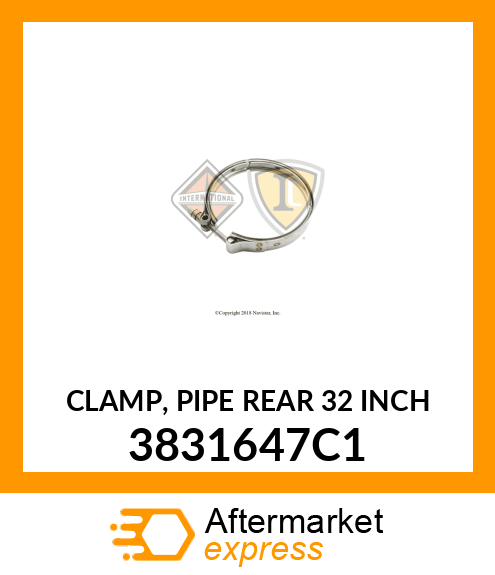 CLAMP, PIPE REAR 32 INCH 3831647C1