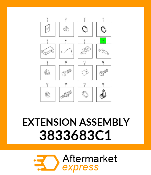 EXTENSION ASSEMBLY 3833683C1