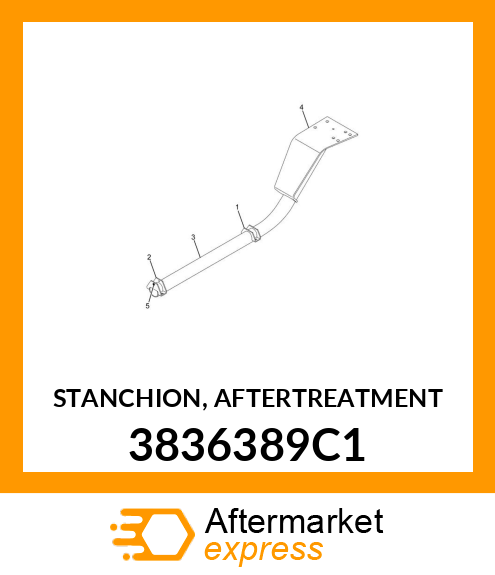 STANCHION, AFTERTREATMENT 3836389C1