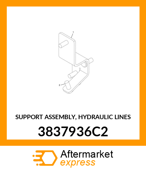 SUPPORT ASSEMBLY, HYDRAULIC LINES 3837936C2