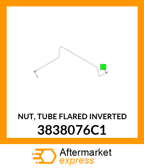 NUT, TUBE FLARED INVERTED 3838076C1