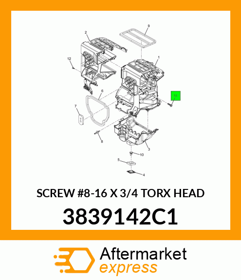 SCREW #8-16 X 3/4 TORX HEAD 3839142C1